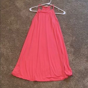 Pink tank top dress